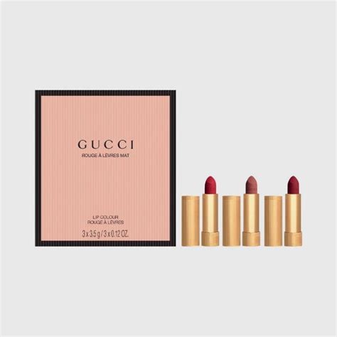 gucci make up gift set|Gucci lipstick gift set.